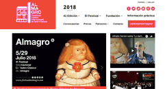 Desktop Screenshot of festivaldealmagro.com